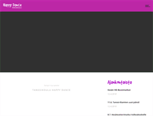 Tablet Screenshot of happydance.fi
